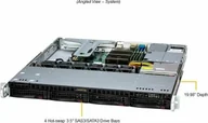 Serwery - Serwer SuperMicro Supermicro 1U E-2456 6C/12T 2x16GB 480GB M.2 4x3.5" HS 600W - miniaturka - grafika 1