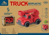 Samochody i pojazdy dla dzieci - CZERWONA STRAŻ POŻARNA EKO POJAZD - miniaturka - grafika 1