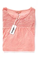Koszulki i topy damskie - Wrangler, T-shirt damski, Capsleeve Tee Coral Peach W7337Fdjx, rozmiar S - miniaturka - grafika 1