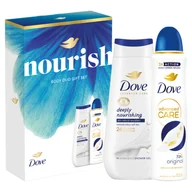 Zestawy kosmetyków damskich - Dove zestaw Nourish: Żel pod prysznic + Antyperspirant - miniaturka - grafika 1