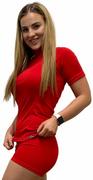 Koszulki sportowe damskie - SPORT T-shirt z krótkim rękawem - damska .XL .pomarańczowy - miniaturka - grafika 1