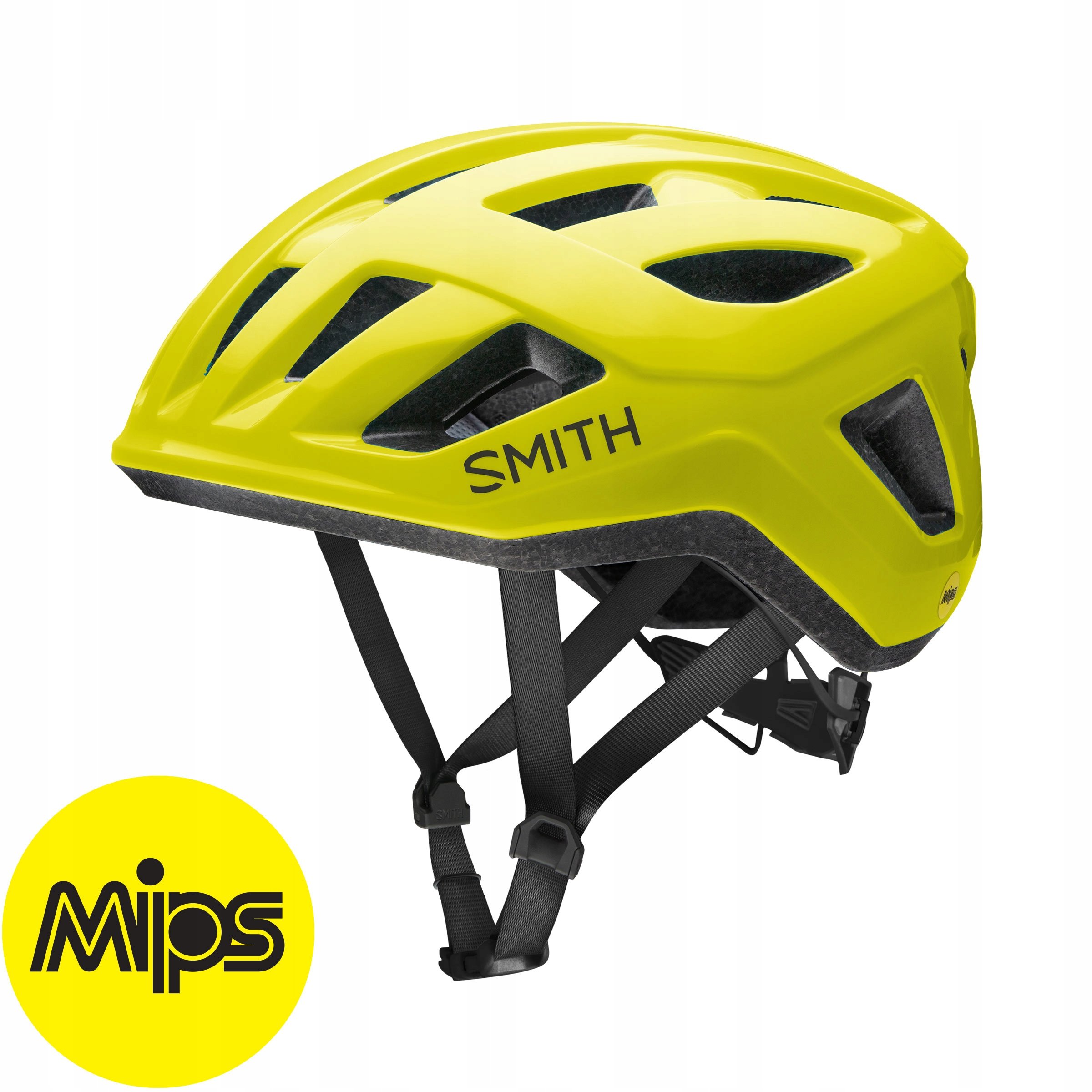 Smith Kask rowerowy miejski gravel rolki Signal Mips S 51-55 neon yellow