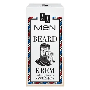 AA Men - Nawilżający krem do brody i twarzy - Kosmetyki i akcesoria do pielęgnacji brody - miniaturka - grafika 1