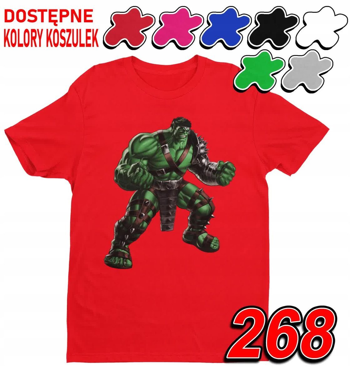 Dziecięca Koszulka T-Shirt Z Nadrukiem Avengers Hulk Marvel -M 134-140