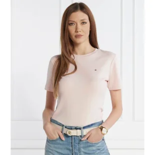 Tommy Hilfiger T-shirt | Slim Fit - Koszulki i topy damskie - miniaturka - grafika 1