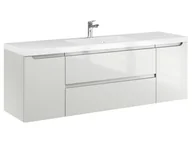 Szafki łazienkowe - Szafka Wisząca Z Umywalką ETH 140 cm D - Kaszmir Wysoki Połysk - miniaturka - grafika 1