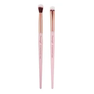 Pędzle do makijażu - Donegal Mineral Pink pędzel do aplikacji i blendowania cieni 2szt - miniaturka - grafika 1