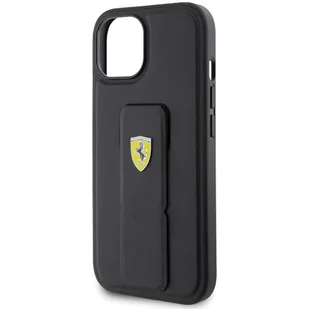 Ferrari FEHCP15SGSPSIK iPhone 15 / 14 / 13 6.1" czarny/black hardcase Grip Stand Metal Logo - Etui i futerały do telefonów - miniaturka - grafika 6