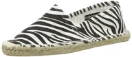 Espadryle damskie - PIECES Damskie kolczyki damskie z espadrylami espadryle, czarny - Czarny Black Zebra C N10-40 EU - miniaturka - grafika 1