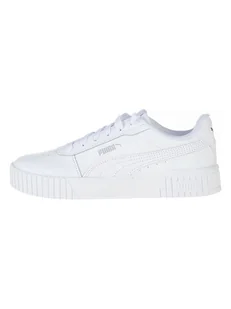 Puma Skórzane sneakersy "Carina 2.0" w kolorze białym - Trampki damskie - miniaturka - grafika 1