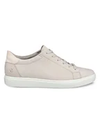 Trampki damskie - Ecco Skórzane sneakersy "Classic" w kolorze beżowym - miniaturka - grafika 1