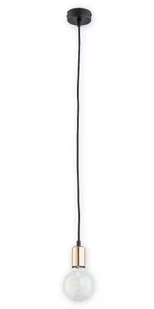 Lemir Maris lampa wisząca 1-punktowa czarna/miedź O2751 W1 CZA + MIE O2751 W1 CZA + MIE - Lampy sufitowe - miniaturka - grafika 1
