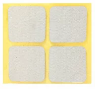 Meble modułowe i akcesoria - Podkładka filcowa samoprzylepna biała 40 x 40 4 sztuki ANDPOL - miniaturka - grafika 1