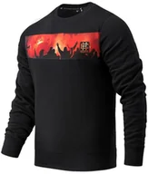 Bluzy męskie - Bluza EXTREME HOBBY ULTRAS FLARE czarna prosta-S - miniaturka - grafika 1