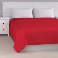Narzuty - Dekoria Narzuta pikowana w pasy Scarlet Red czerwony) szer.260 × dł.210 cm Cotton Panama 500-702-04 - miniaturka - grafika 1