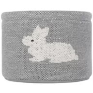 Pojemniki na zabawki - Szary bawełniany organizer Kindsgut Bunny, ø 16 cm - miniaturka - grafika 1