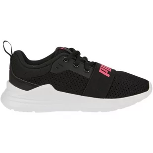 Buty Puma Wired Run Ps Jr 374216 20 czarne - Buty dla dziewczynek - miniaturka - grafika 1