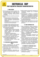 Instrukcje stanowiskowe BHP - IAE27 INSTRUKCJA BHP PRZY RĘCZNYCH PRACACH TRANSPORTOWYCH, FN - FOLIA SAMOPRZYLEPNA; (245X350MM) - miniaturka - grafika 1