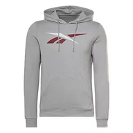 Bluzy męskie - Reebok Męska bluza z kapturem Te Vector Oth - miniaturka - grafika 1