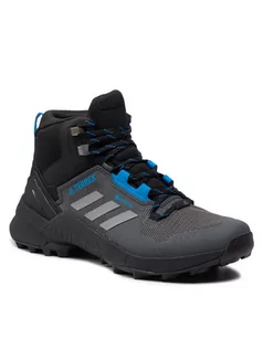 Buty zimowe męskie - adidas Buty Terrex Swift R3 Mid Gtx GORE-TEX GZ0347 Czarny - grafika 1