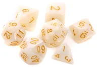 Akcesoria do gier planszowych - Rebel Komplet kości RPG Perłowe Białe OD 24,99zł - miniaturka - grafika 1