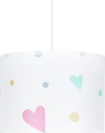 Lampy sufitowe - Solar Lampa wisząca do pokoju dziecięcego pastelowe serca - miniaturka - grafika 1
