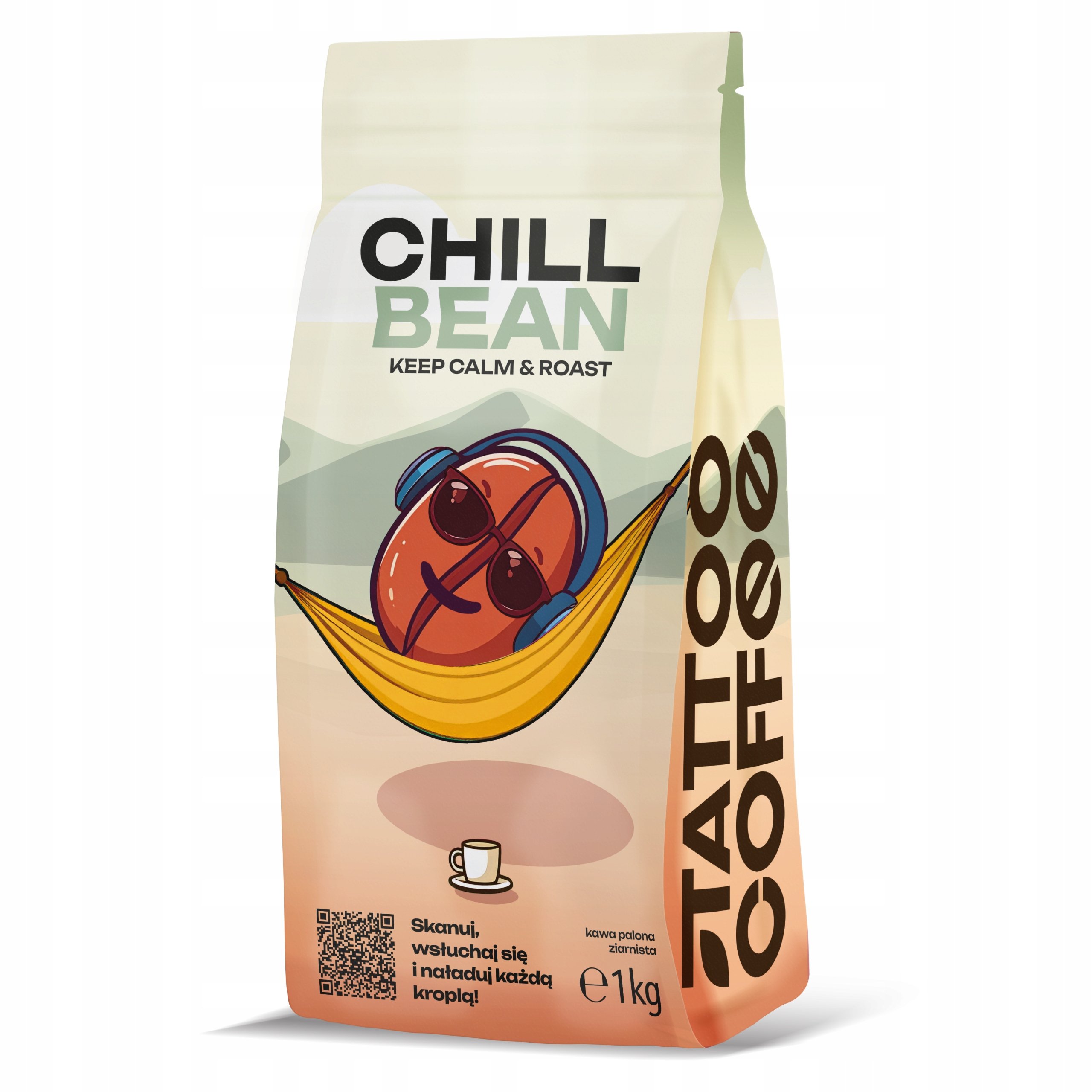 Kawa ziarnista Tattoo Chill Bean Brazylia Cerrado, single do ekspresu, 1 kg