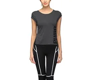 Paski - Puma Damska koszulka Dancer Drapey Czarny wrzos/pasek XS - miniaturka - grafika 1