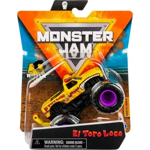 MONSTER JAM TRUCK AUTO TERENOWE SPIN MASTER SERIA 19 EL TORO LOCO 1:64 - Samochody i pojazdy dla dzieci - miniaturka - grafika 1