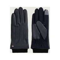 Rękawiczki - Tommy Hilfiger Skórzane rękawiczki z dodatkiem wełny - miniaturka - grafika 1