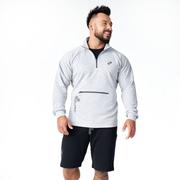 Sport OUTLET - Bluza męska z wysokim kołnierzem Olimp – Men Sweatshirt-S - miniaturka - grafika 1