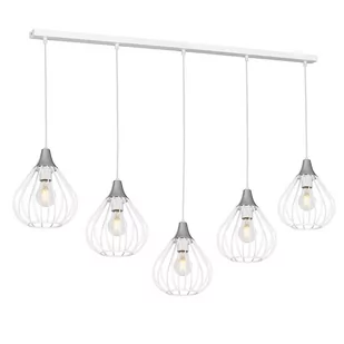 Milagro Lampa wisząca Kane 5 Biały MLP4801 - MLP4801 - Lampy sufitowe - miniaturka - grafika 1
