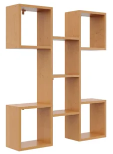 Półka ścienna na książki w kolorze olcha D9-E43 - Półki do salonu Półka ścienna na książki w kolorze olcha D9-E43 - Półki do salonu - miniaturka - grafika 1