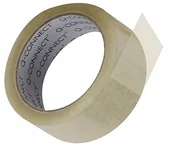 Pinezki - Taśma pakowa przezroczysta 48mmx45,7m Q-CONNECT p6 cena za 1szt - miniaturka - grafika 1