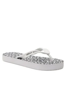 Armani Exchange Japonki XDQ010 XV700 K488 Biały - Klapki i japonki damskie - miniaturka - grafika 1