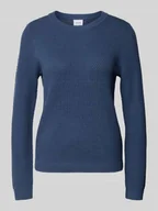 Swetry damskie - Sweter z dzianiny z prążkowanymi wykończeniami model ‘dalo’ - miniaturka - grafika 1