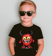 Koszulki dla dziewczynek - Fajna koszulka z potworem dla chłopczyka - potwór2 - miniaturka - grafika 1