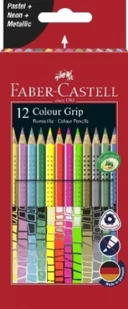 Kredki ołówkowe Grip 12 kolorów pastel neon metallic - Kredki, ołówki, pastele i pisaki - miniaturka - grafika 2