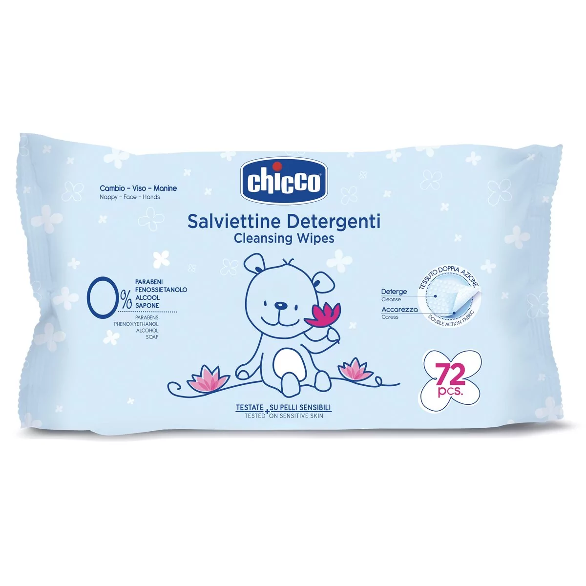 Chicco Chusteczki pielęgnacyjne, nawilżające - 72szt.