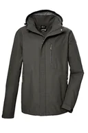 Kurtki męskie - killtec Męska kurtka funkcyjna, wodoszczelna/kurtka outdoorowa z odpinanym kapturem KOS 256 MN JCKT_CARLEB, zielono-antracytowa, 3XL, 43280-000 - miniaturka - grafika 1