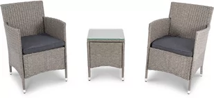 Zestaw mebli ogrodowych Siena - Szary/Grafitowy - Meble ogrodowe Zestaw mebli ogrodowych Siena - Szary/Grafitowy - Meble ogrodowe - miniaturka - grafika 1