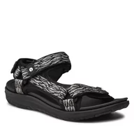 Sandały damskie - Hi-Tec Sandały Hanar SL-SS22-HT-03 Black/Grey - miniaturka - grafika 1
