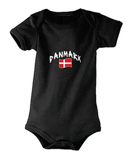 Supportershop Supportershop Dziecięcy śpioszki Dania M czarny 5060570681813 - Piżamy dla dziewczynek - miniaturka - grafika 1