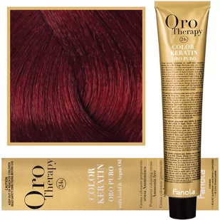 Fanola 5.606 Oro Puro Therapy Keratin Color 100 ML jasnobrązowy ciepły czerwony HC-18-49 - Farby do włosów i szampony koloryzujące - miniaturka - grafika 1