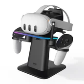 Okulary VR - Stojak RGB ładujący do Meta Quest 3 | KIWI DESIGN & META - miniaturka - grafika 1
