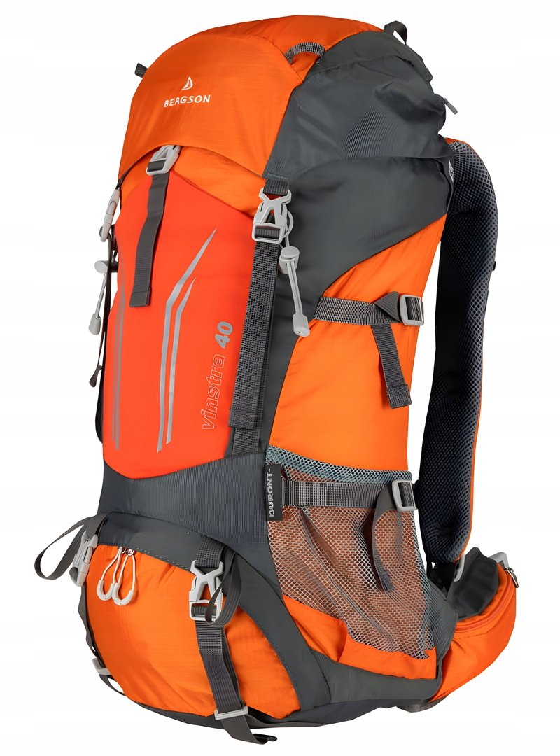 Oddychający Markowy Plecak Trekkingowy Bergson Vinstra 40L Pomarańczowy