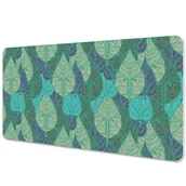 Podkładki na biurko - Podkładka mata ochronna na biurko Liście 90x45 cm - miniaturka - grafika 1