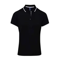 Koszulki sportowe damskie - Damska Koszulka Polo Coolchecker W Kontrastowym Kolorze - miniaturka - grafika 1