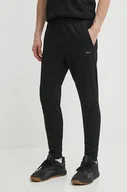 Spodnie męskie - Reebok spodnie treningowe Strength kolor czarny gładkie 100075596 - miniaturka - grafika 1
