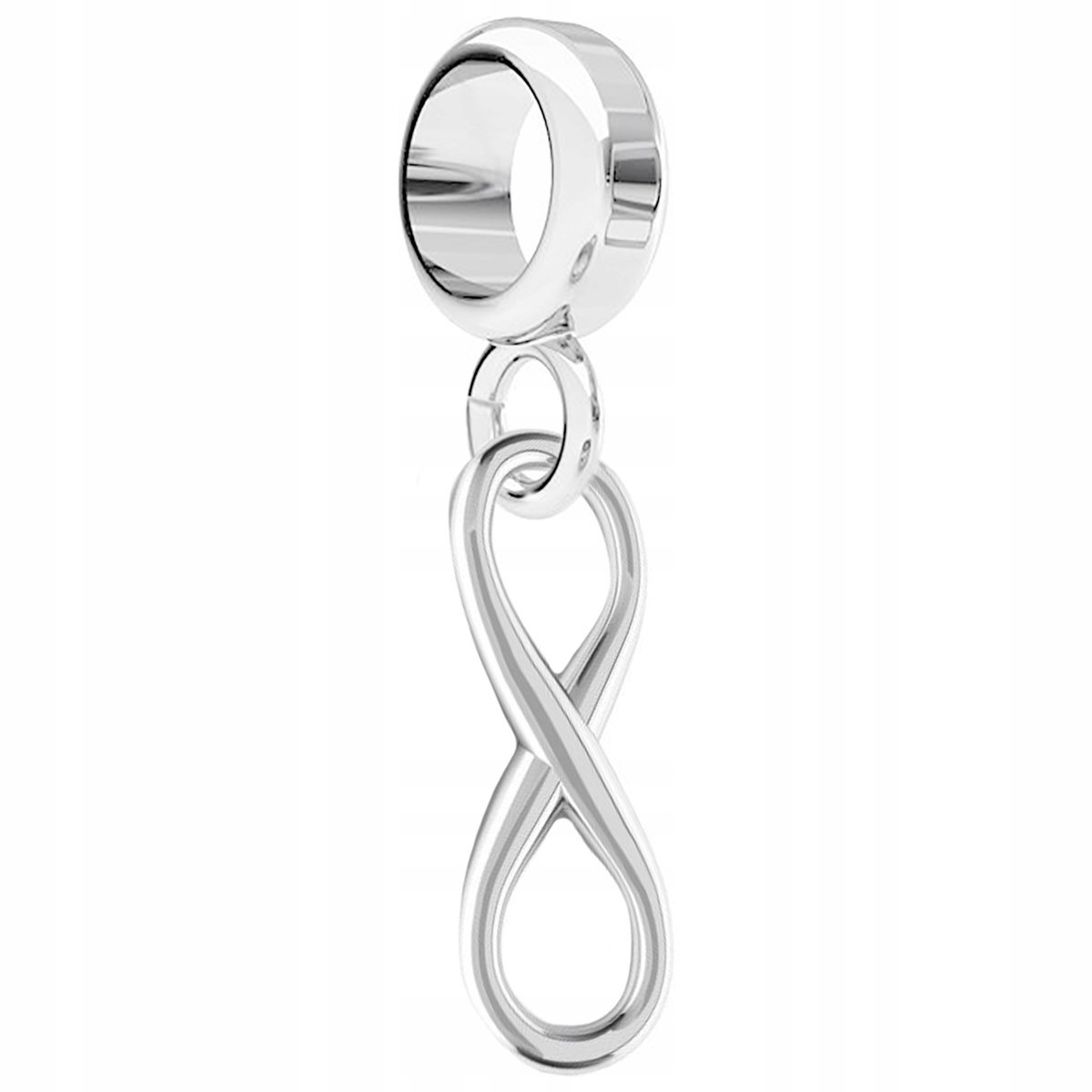 Charms Srebrny z Nieskończonością Infinity Ósemka Nieskończoność SREBRO 925